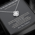 Flight Attendant Wife Necklace Romantic Gift From Husband | Message Card | Knot Pendant Keepsake