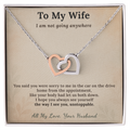 TTC Soulmate Necklace Heartfelt Gift From Partner | Message Card | Two Hearts Pendant