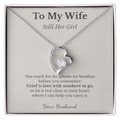 Motherless Daughter Necklace Sympathy Gift From Husband | Message Card | Heart Pendant Keepsake