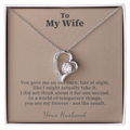 IVF Wife Necklace Encouragement Gift From Husband | Message Card | Heart Pendant Keepsake