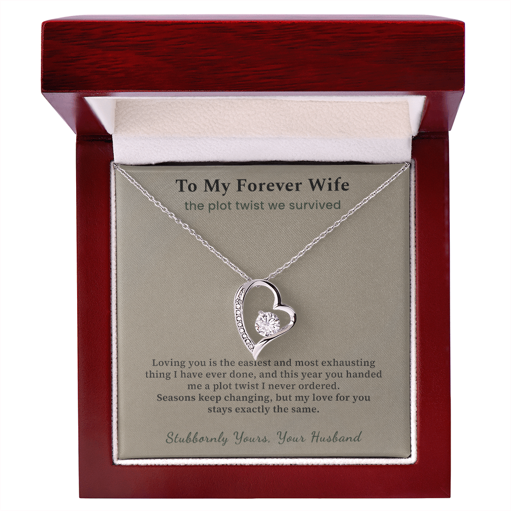 Soulmate Necklace Cancer Free Gift From Husband | Message Card | Heart Pendant Survivor Wife