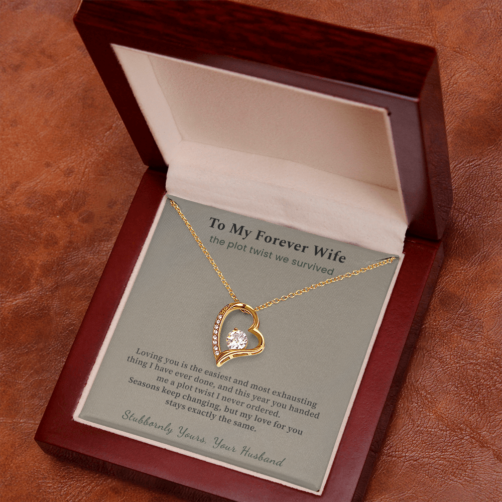 Soulmate Necklace Cancer Free Gift From Husband | Message Card | Heart Pendant Survivor Wife