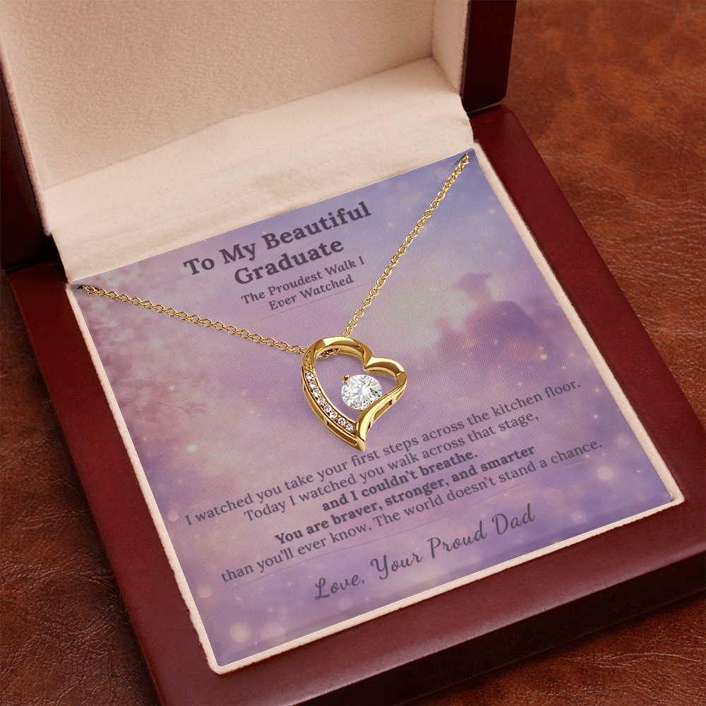 Daughter Graduation Necklace Gift From Dad The Proudest Walk