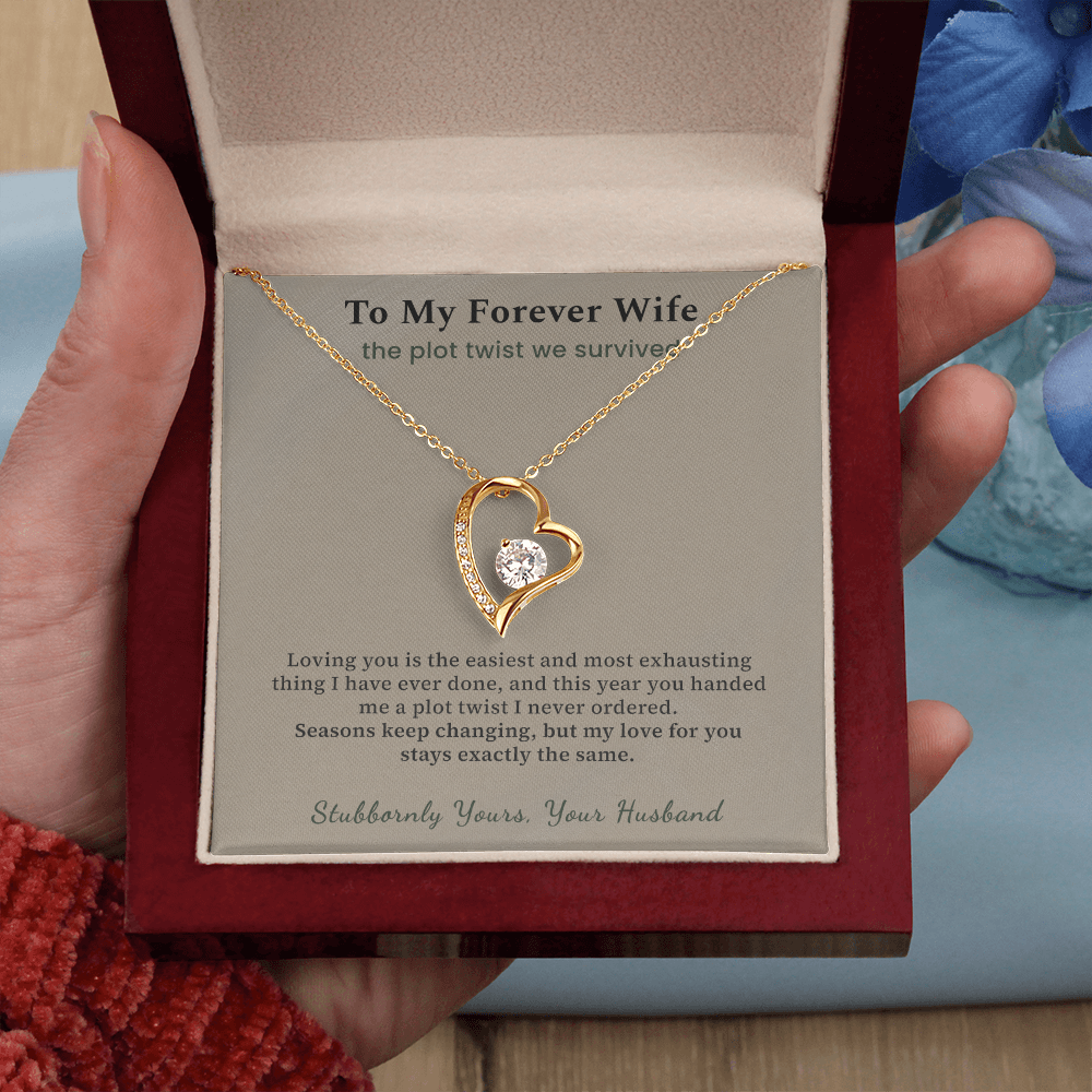 Soulmate Necklace Cancer Free Gift From Husband | Message Card | Heart Pendant Survivor Wife