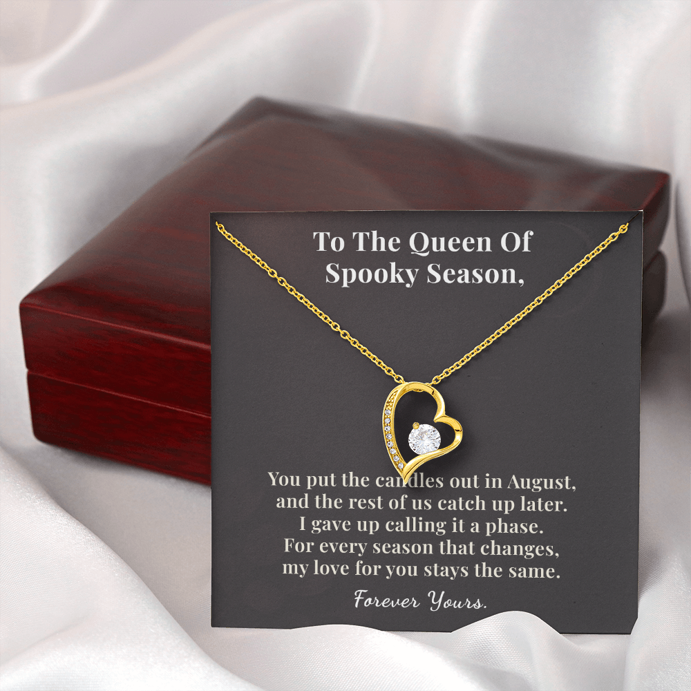 Goth Girlfriend Necklace Romantic Gift From Boyfriend | Message Card | Heart Pendant Keepsake