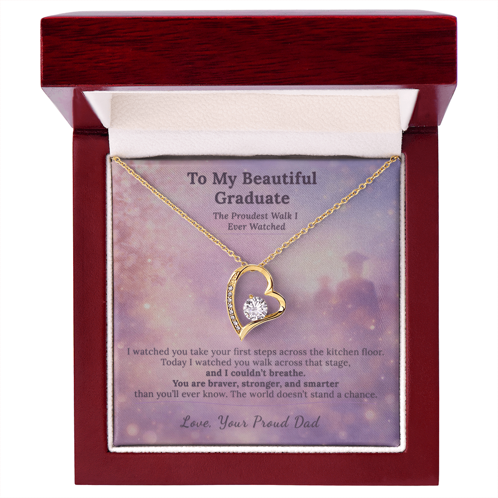 Daughter Graduation Necklace Gift From Dad The Proudest Walk