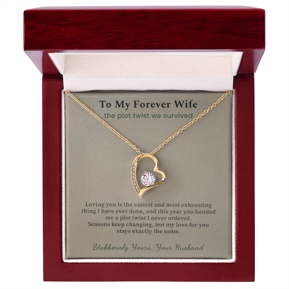 Soulmate Necklace Cancer Free Gift From Husband | Message Card | Heart Pendant Survivor Wife