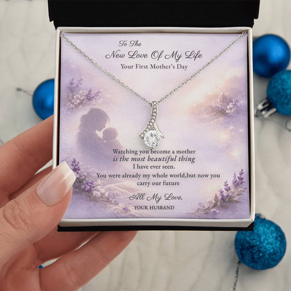 Alluring Beauty Necklace for New Mom First Mothers Day Gift | Message Card | Elegant