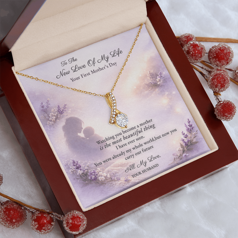 Alluring Beauty Necklace for New Mom First Mothers Day Gift | Message Card | Elegant