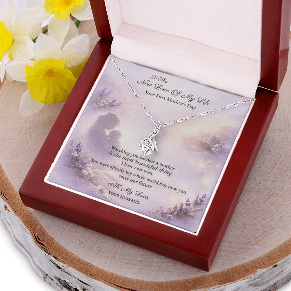 Alluring Beauty Necklace for New Mom First Mothers Day Gift | Message Card | Elegant