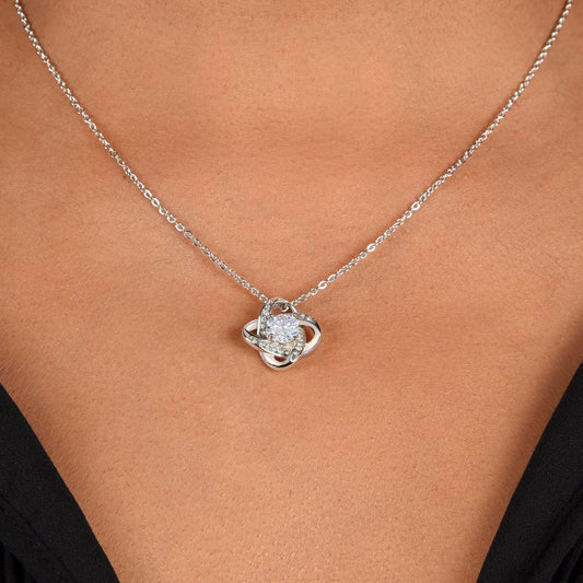 Lady Trucker Necklace Encouragement Gift | Message Card | Knot Pendant From Husband