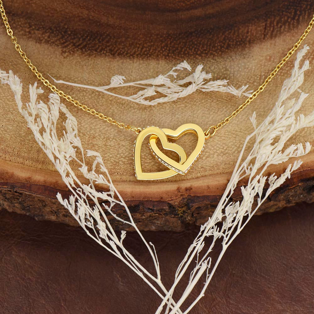 Electrician Daughter Necklace Graduation Gift From Dad | Message Card | Two Hearts Pendant