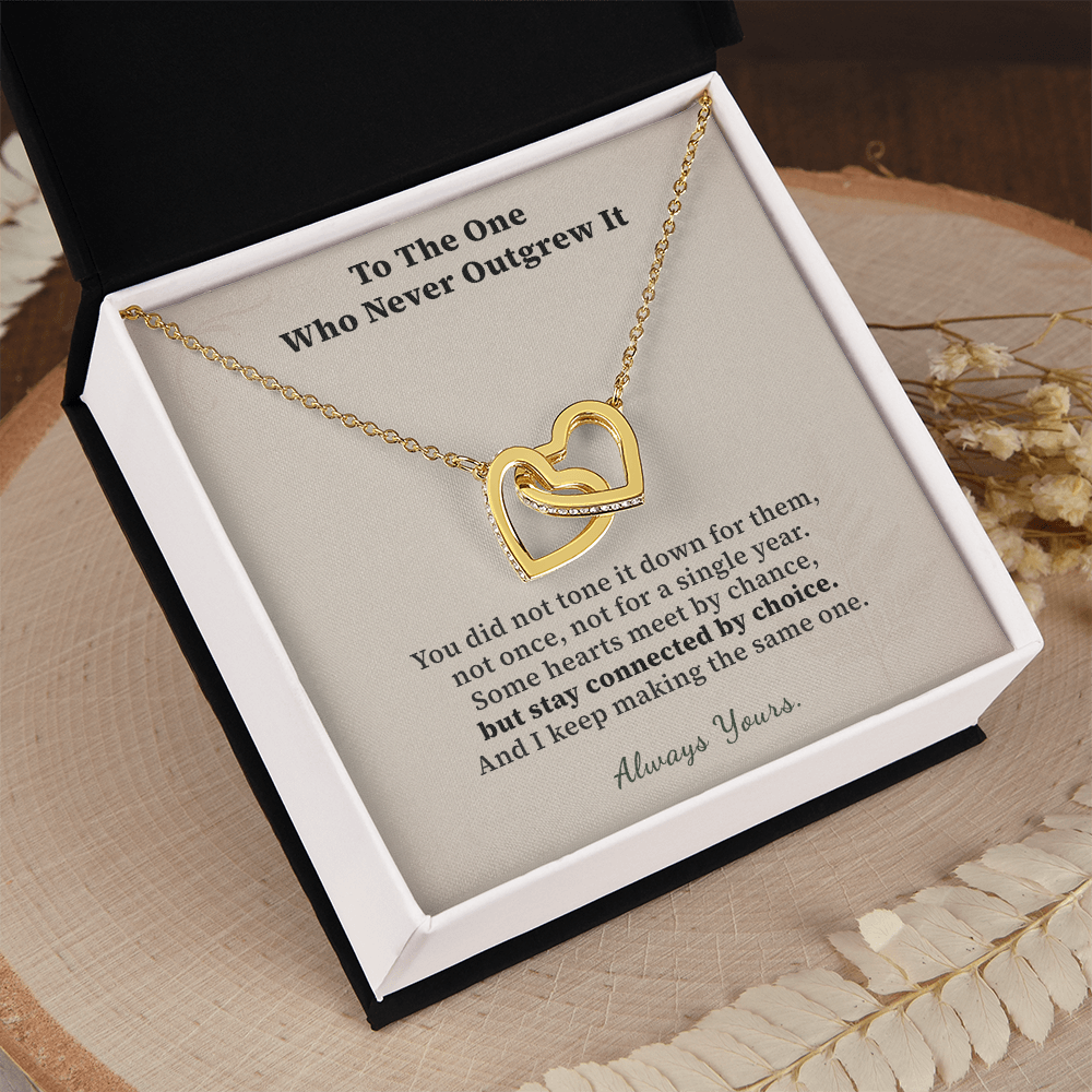 Spooky Soulmate Necklace Anniversary Gift For Her | Message Card | Two Hearts Gothic Keepsake