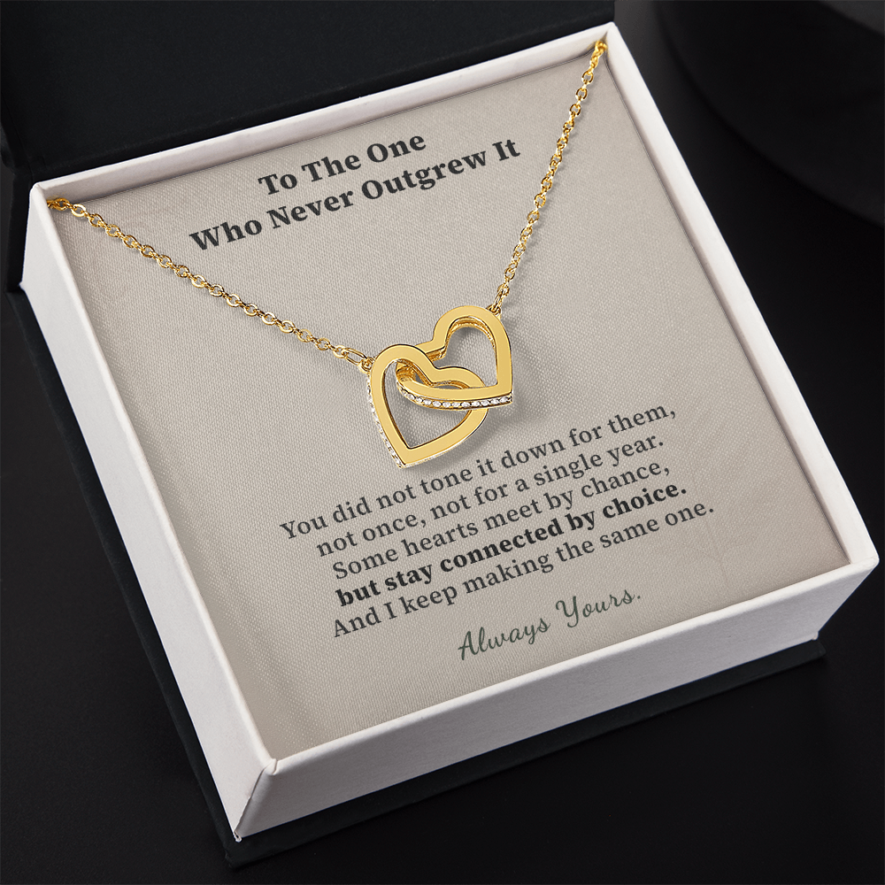 Spooky Soulmate Necklace Anniversary Gift For Her | Message Card | Two Hearts Gothic Keepsake