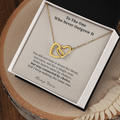 Spooky Soulmate Necklace Anniversary Gift For Her | Message Card | Two Hearts Gothic Keepsake