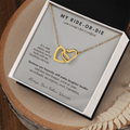 Bestie Menopause Necklace Birthday Gift From Friend | Message Card | Two Hearts Midlife Humor