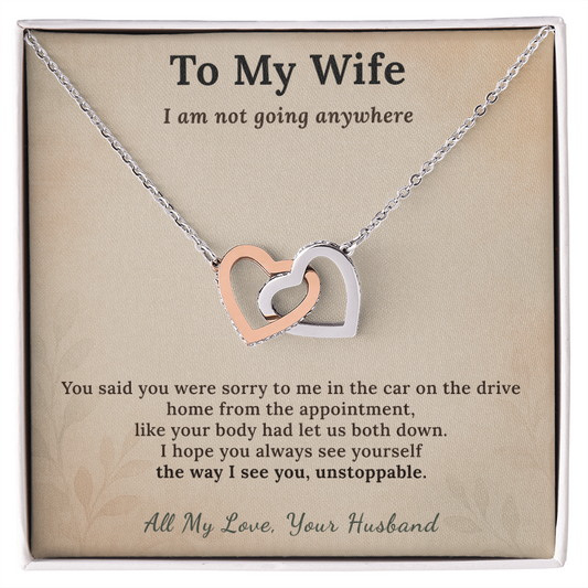 TTC Soulmate Necklace Heartfelt Gift From Partner | Message Card | Two Hearts Pendant