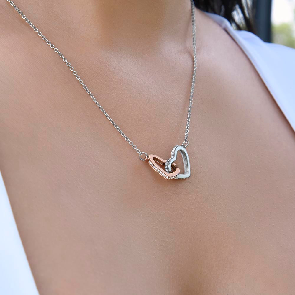 Sister Cancer Survivor Necklace Support Gift From Sister | Message Card | Two Hearts Pendant