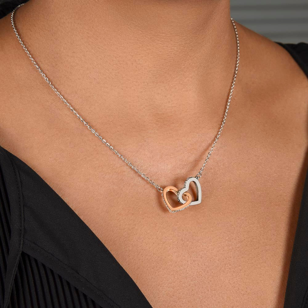 Half Marathon Runner Necklace Race Finisher Gift From Run Crew | Message Card | Two Hearts Pendant