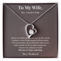 Hairstylist Wife Necklace Birthday Gift From Husband | Message Card | Heart Pendant Keepsake