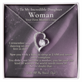 First Mothers Day Necklace Gift From Dad | Message Card | Heart Pendant For Daughter
