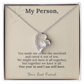 Sober Friend Necklace One Year Sobriety Gift | Message Card | Heart Pendant Keepsake