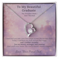 Daughter Graduation Necklace Gift From Dad The Proudest Walk