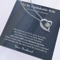 Welder Wife Necklace Appreciation Gift From Husband | Message Card | Heart Pendant Keepsake