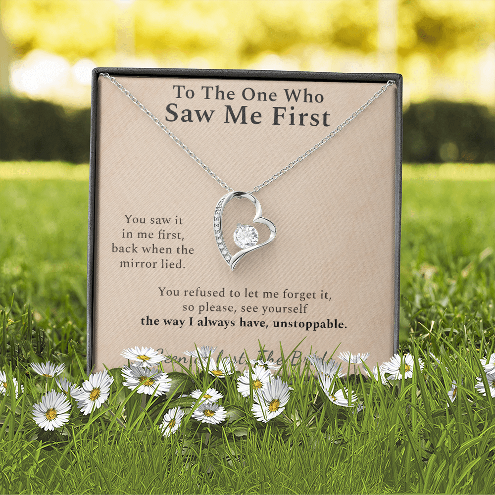 Bridesmaid Necklace Appreciation Gift From Bride | Message Card | Heart Pendant Keepsake