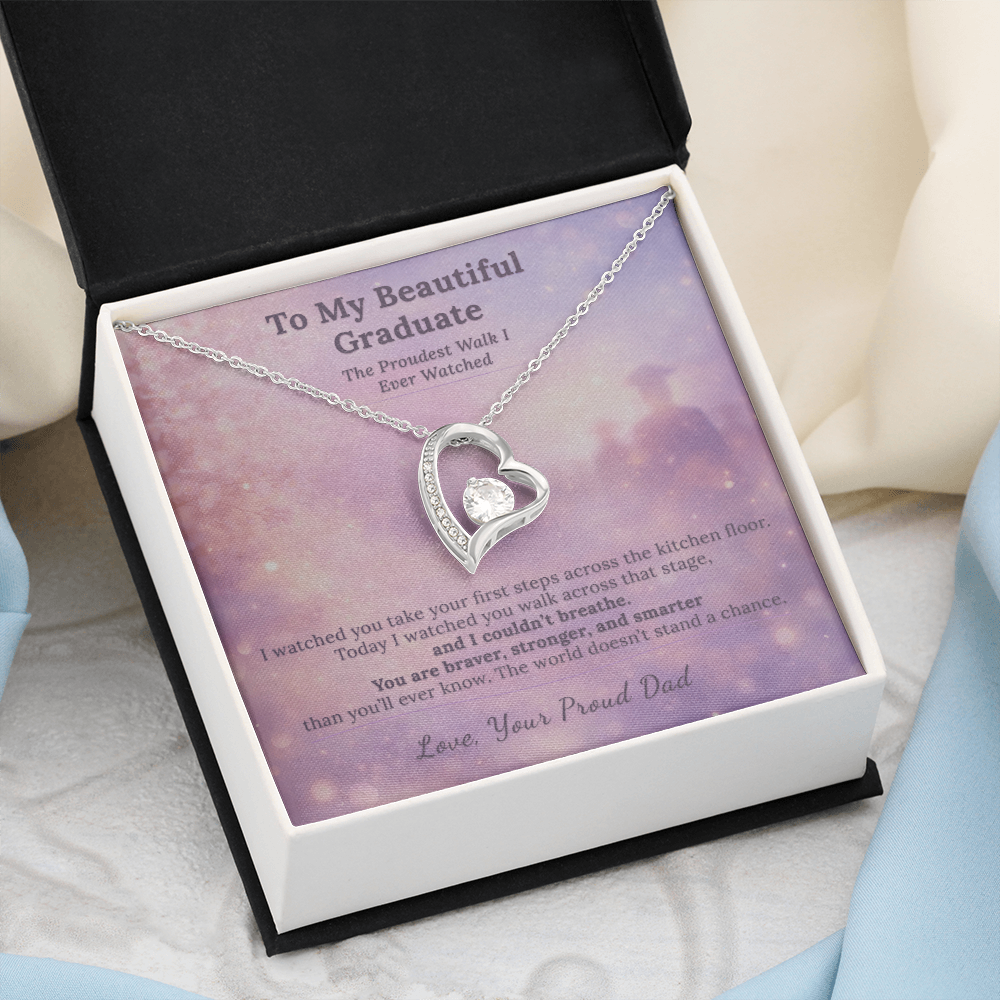 Daughter Graduation Necklace Gift From Dad The Proudest Walk