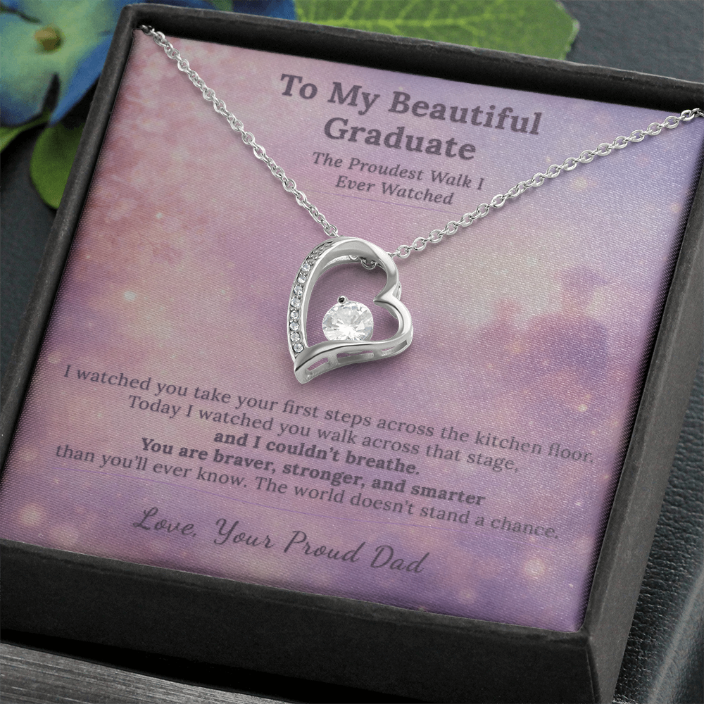 Daughter Graduation Necklace Gift From Dad The Proudest Walk