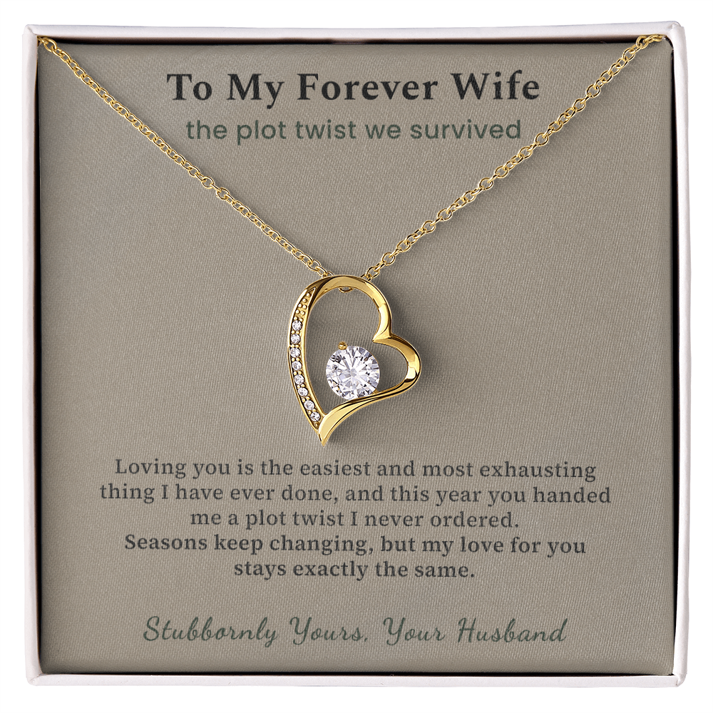 Soulmate Necklace Cancer Free Gift From Husband | Message Card | Heart Pendant Survivor Wife