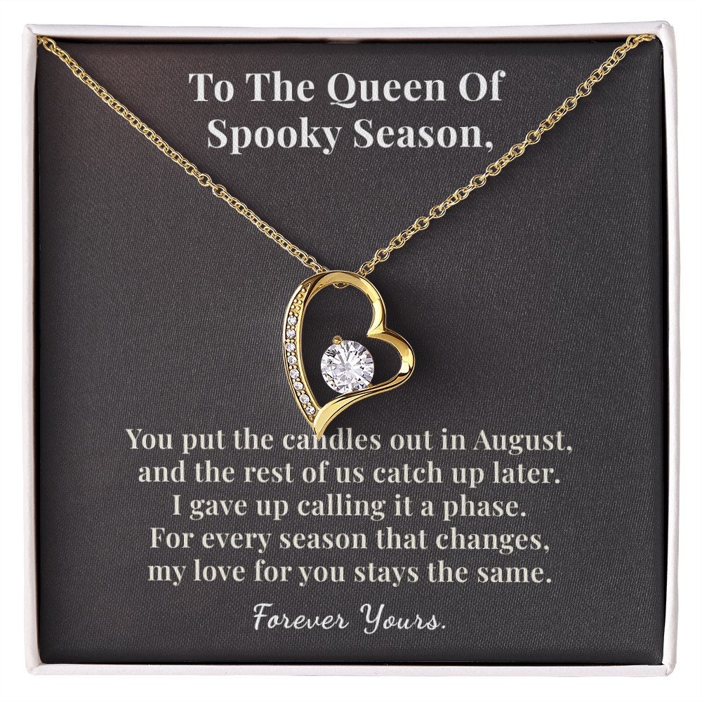 Goth Girlfriend Necklace Romantic Gift From Boyfriend | Message Card | Heart Pendant Keepsake