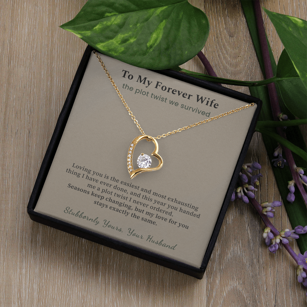 Soulmate Necklace Cancer Free Gift From Husband | Message Card | Heart Pendant Survivor Wife