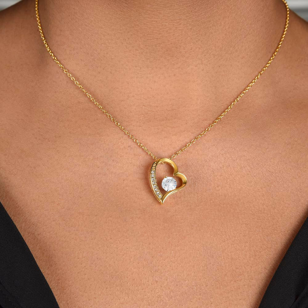 Sober Friend Necklace One Year Sobriety Gift | Message Card | Heart Pendant Keepsake