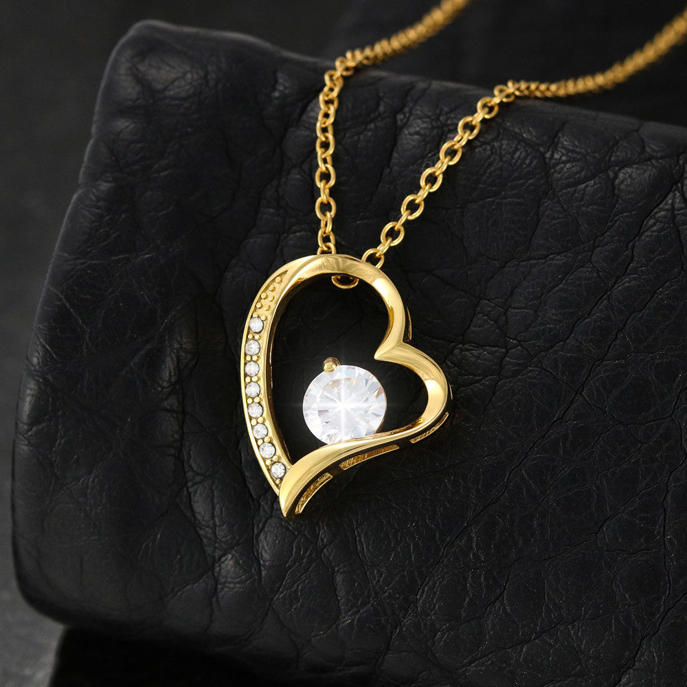 Granddaughter Necklace Gift From Grandma I Love You | Message Card | Heart Pendant