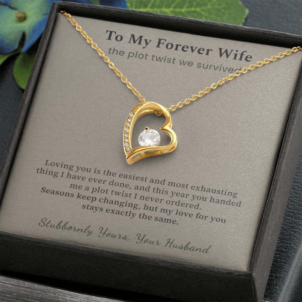 Soulmate Necklace Cancer Free Gift From Husband | Message Card | Heart Pendant Survivor Wife